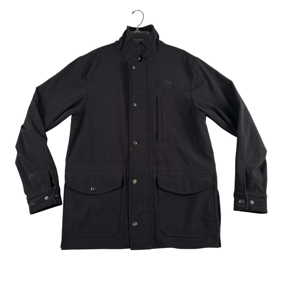 Miller Ranch Jacket Mens Medium Black Softshell Fleece Lined Western Coat